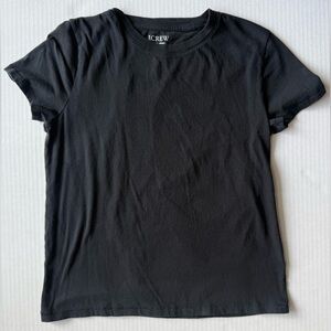 J. Crew Vintage Jersey Classic-Fit Crewneck T-Shirt Black Size S BY359